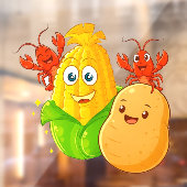 Louisiana Cajun Crawfish Potato Corn On The Cob  Raamsticker (Vel 2)