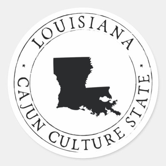 Louisiana Cajun Cultuur Sticker Envelope Seal (Voorkant)