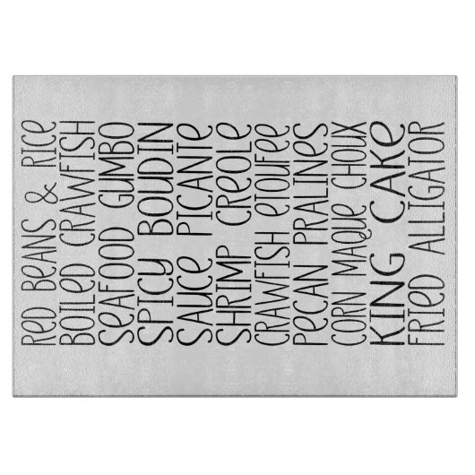 Louisiana Cajun Food Cajun Kitchen Snijplank (Voorkant)
