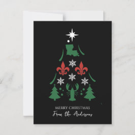 Louisiana Cajun Holiday Christmas Briefkaart