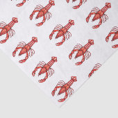 Louisiana Cajun Waterverf Crawfish Tissuepapier (Detail)