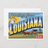 Louisiana Carriage Pelican Briefkaart (Voorkant / Achterkant)