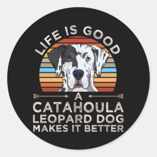 Louisiana Catahoula Leopard Dog Gift Ronde Sticker