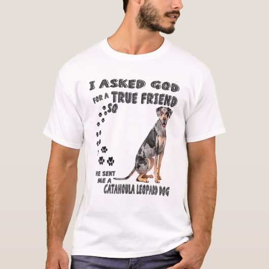 Louisiana Catahoula Leopard Quote mam Dad, Catahou T-shirt (Voorkant)