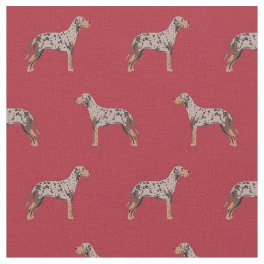 louisiana catahoula leopard red stof (Close Up)