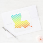 louisiana chill fade vierkante sticker (Envelop)