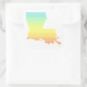 louisiana chill fade vierkante sticker (Tas)