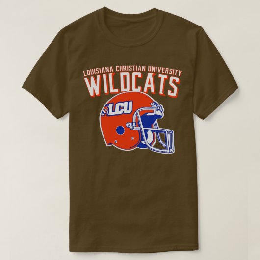Louisiana Christelijke University Wildcats TShirt (Design voorkant)