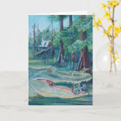 Louisiana Christmas card Kaart (Gele Bloem)