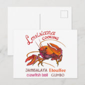 Louisiana Cooking Briefkaart (Voorkant / Achterkant)