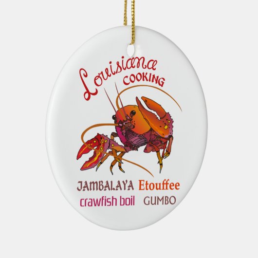 Louisiana Cooking Keramisch Ornament (Rechts)