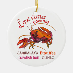 Louisiana Cooking Keramisch Ornament