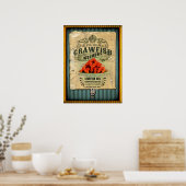 Louisiana Crawfish 2 New Orleans Cajun Poster (Keuken)