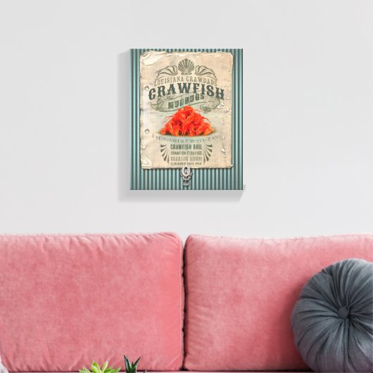 Louisiana Crawfish Canvas Afdruk (Insitu (Woonkamer))