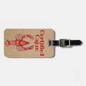 Louisiana Crawfish Certified Cajun Bagagelabel (Voorkant horizontaal)