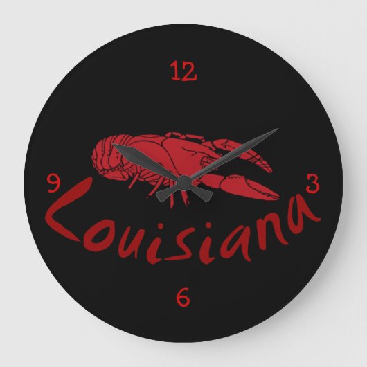Louisiana Crawfish Wall klok (Voorkant)