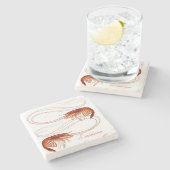 Louisiana Crayfish Stenen Onderzetter (Zijkant)