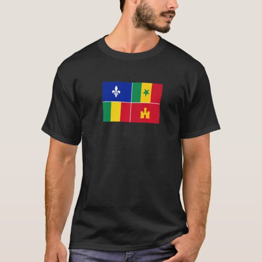 Louisiana Creole Flag T-shirt (Voorkant)