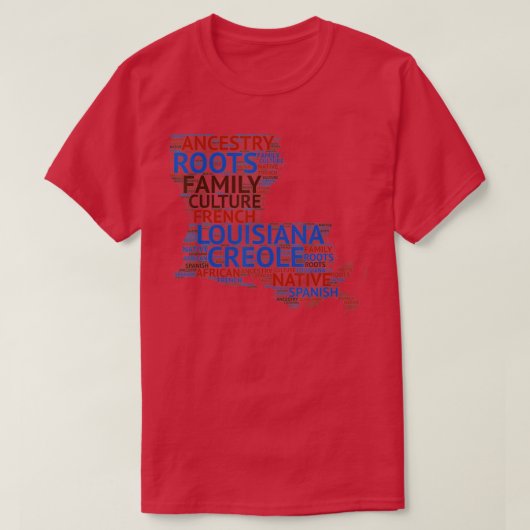 Louisiana Creole Roots T-shirt (Design voorkant)