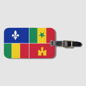 Louisiana Creoolse vlag Bagagelabel (Voorkant (horizontaal))