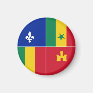 Louisiana Creoolse vlag Magneet