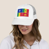 Louisiana Creoolse vlag Trucker Pet (In situ)