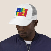 Louisiana Creoolse vlag Trucker Pet (In situ)