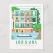 Louisiana de Pelican State Verenigde Staten Zomer  Briefkaart (Voorkant)