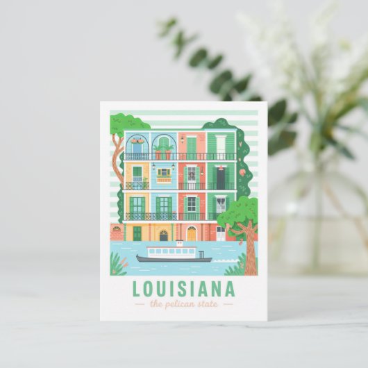 Louisiana de Pelican State Verenigde Staten Zomer  Briefkaart (Staand voorkant)