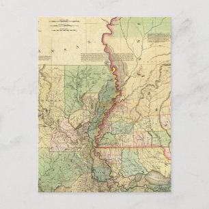 Louisiana en Mississippi Briefkaart