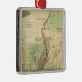 Louisiana en Mississippi Metalen Ornament (Rechts)