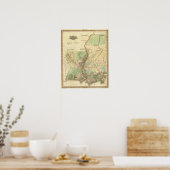 Louisiana en Mississippi Poster (Keuken)