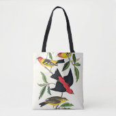 Louisiana en Scarlet Tanager Birds Tote Bag (Voorkant)