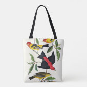 Louisiana en Scarlet Tanager Birds Tote Bag (Achterkant)