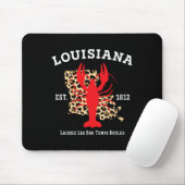Louisiana Est. 1812 Crawfish Leopard New Orleans Muismat (Met muis)