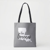Louisiana familie Monogram staat Canvas tas (Voorkant)