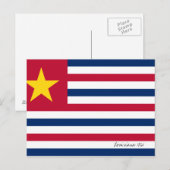 Louisiana Flag 1861 Briefkaart (Voorkant / Achterkant)