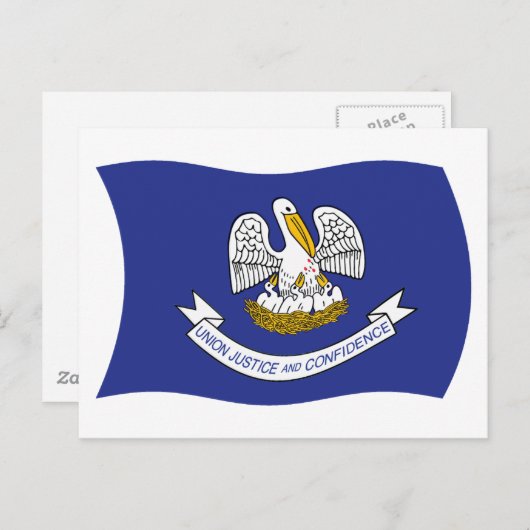 Louisiana Flag Briefkaart (Voorkant / Achterkant)