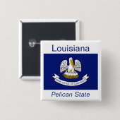 Louisiana Flag Button (Voorkant /achterkant)
