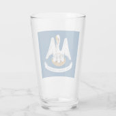 LOUISIANA FLAG GLAS (Achterkant)