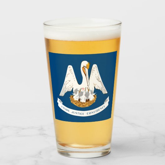 LOUISIANA FLAG GLAS (Voorkant gevuld)