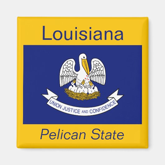 Louisiana Flag Magnet (Voorkant)
