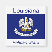 Louisiana Flag Magnet (Voorkant)