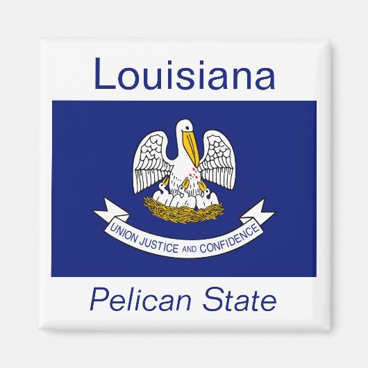 Louisiana Flag Magnet (Voorkant)