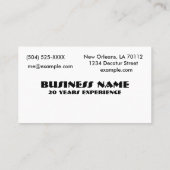 Louisiana Flag-Map Visitekaartje (Achterkant)