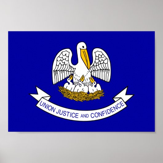 Louisiana Flag Poster (Voorkant)