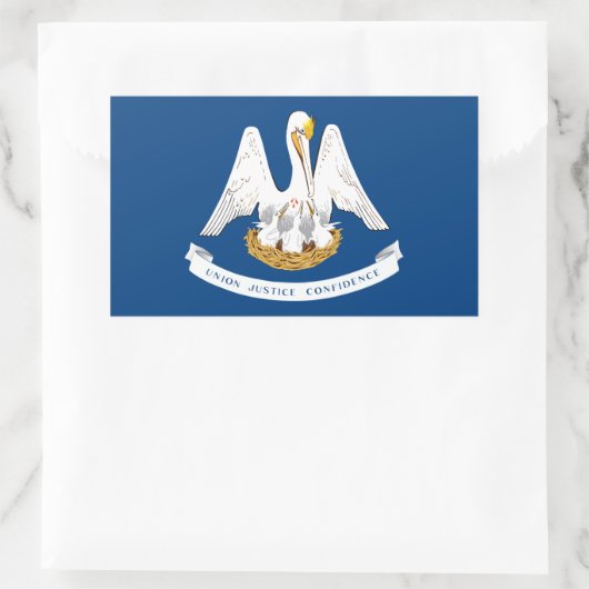 Louisiana Flag Rechthoekige Sticker (Tas)