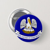 Louisiana Flag Ronde Button 5,7 Cm (Voorkant /achterkant)
