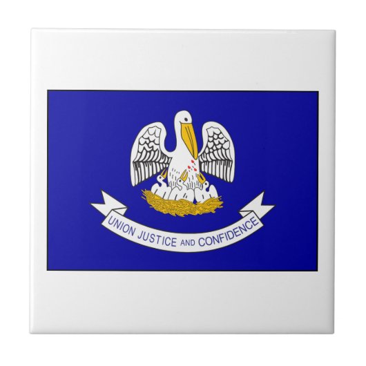 Louisiana Flag Tegeltje (Voorkant)