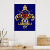 Louisiana Fleur De Lis Bicentennial Poster (Keuken)